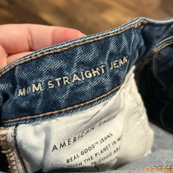 American eagle stretch mom straight jeans 12 regular - Picture 7 of 7